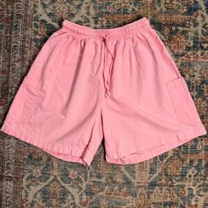 Vintage pink drawstring shorts
